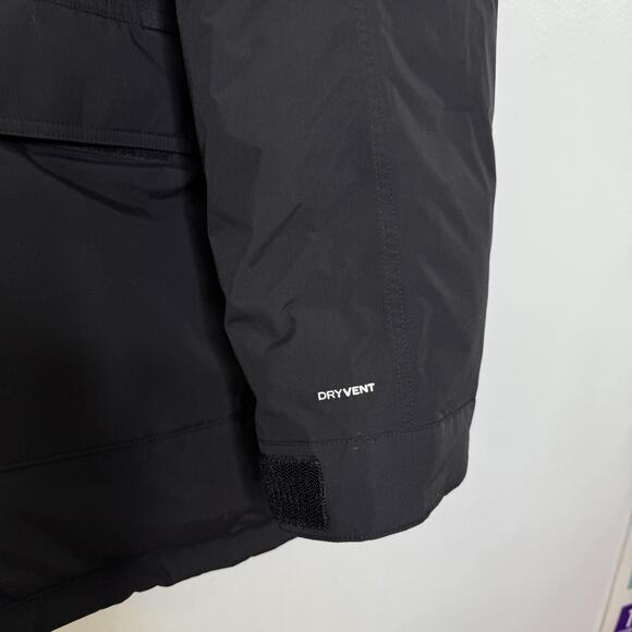 North Face Jacket Mens XXXL Black DryVent 600 Down Hooded Parka Puffer Winter 3X - Picture 3 of 15